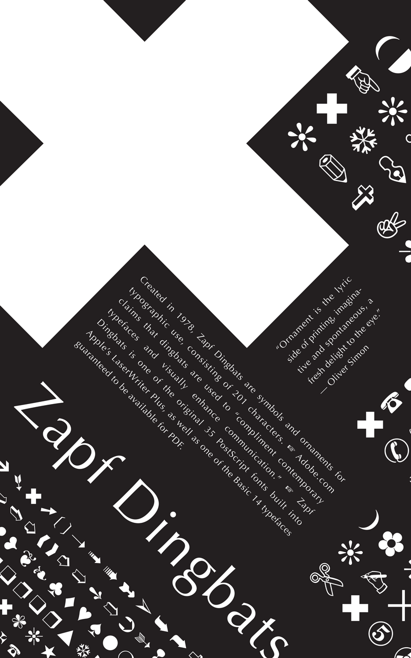 Hermann Zapf type poster